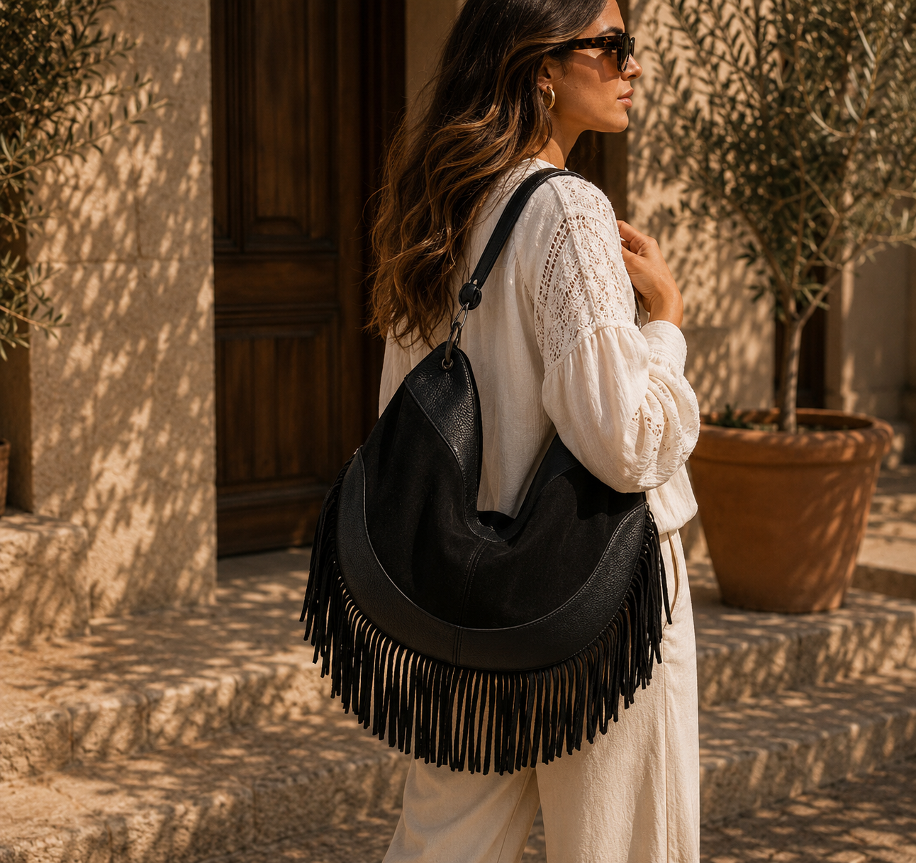 Sacs Bohème Chic Femme en Cuir Italien | AmorediBorsa