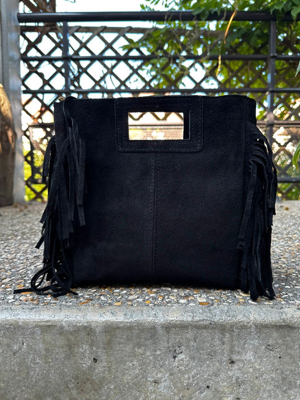     Sac Isabella cuir suédé vue de face