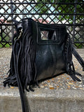Sac bandoulière femme Isabella Mini en cuir irisé fabrication italienne