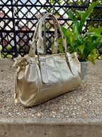     Sac Giulia cuir irisé finition dorée
