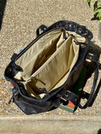     Sac femme cuir brossé avec compartiment central zippé
