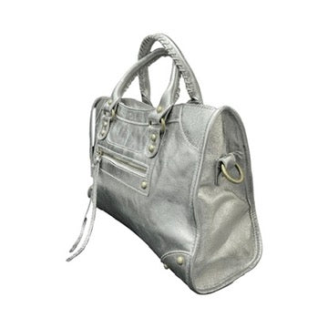     Sac Adele en cuir irisé Gris Irisé vue de 3/4