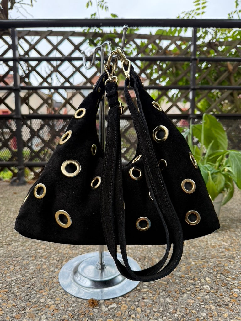     Sac Emma en cuir suédé vue de face