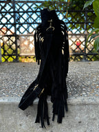 Sac Isabella cuir suédé vue de profil