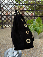     Sac Emma en cuir suédé vue de profil