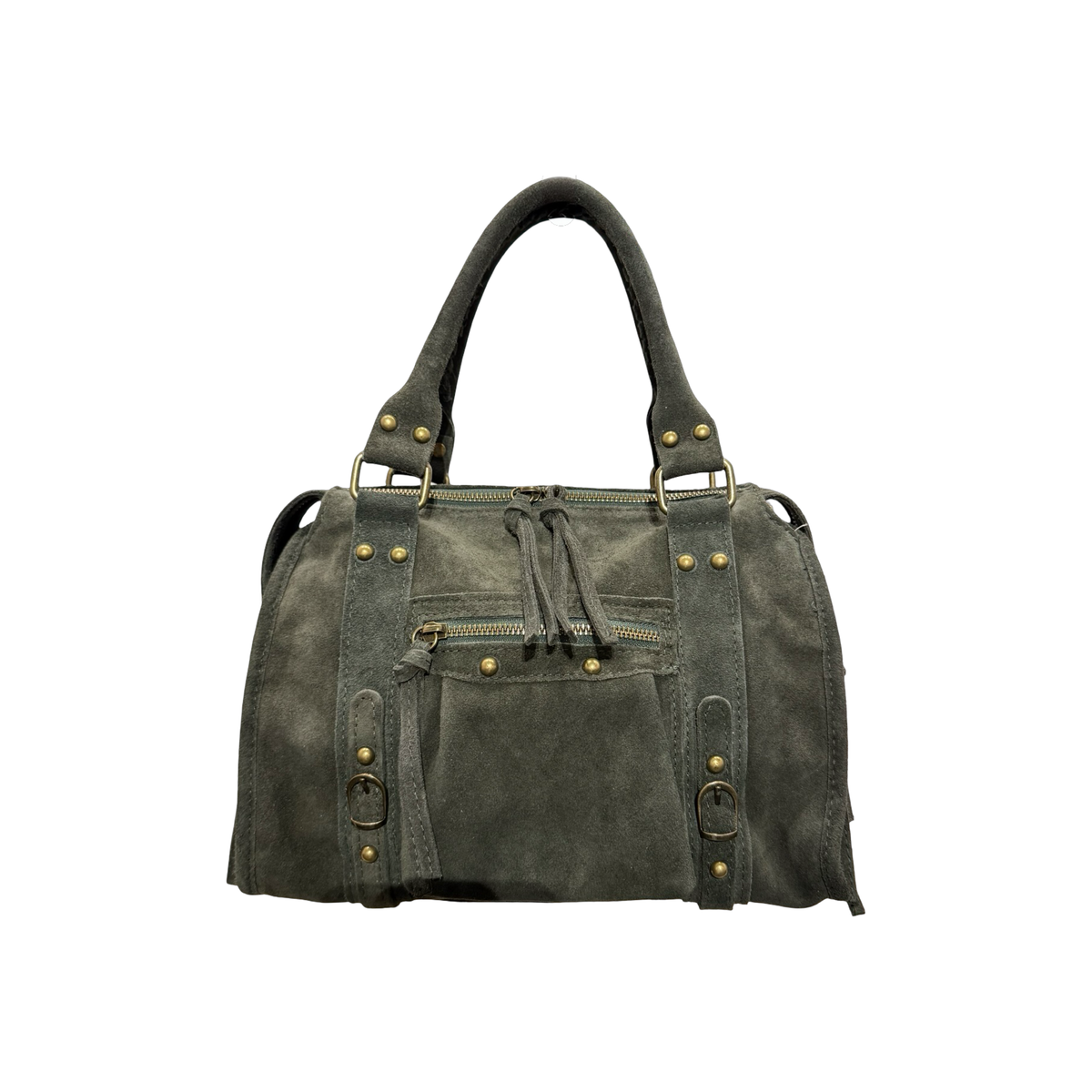 Aurora M sac à main femme cuir suédé Kaki