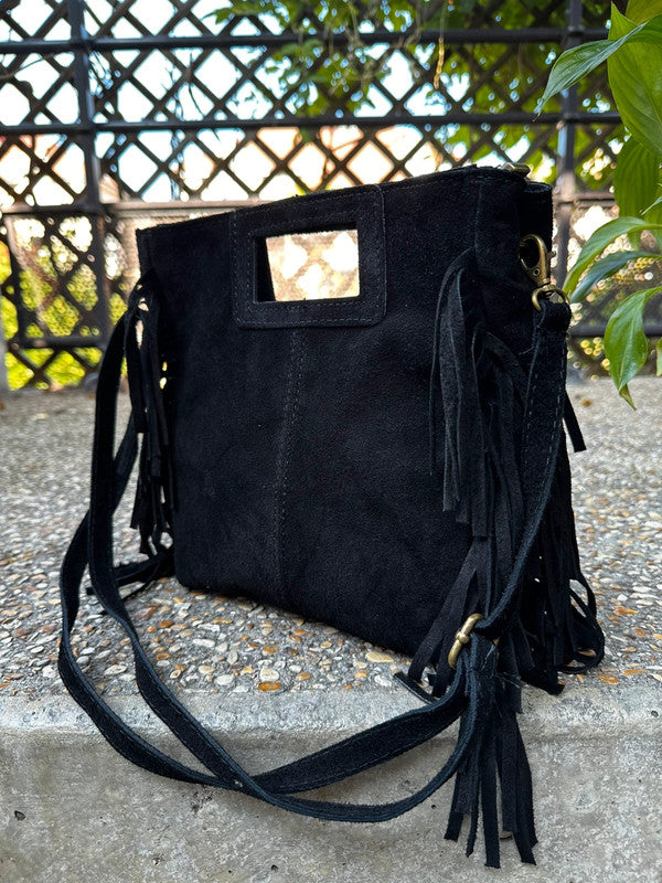     Sac Isabella cuir suédé vue arrière