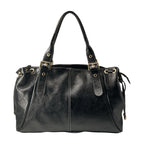     Sac femme cuir irisé avec compartiment central zippé