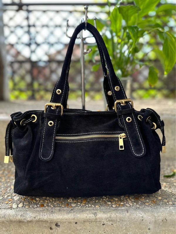     Sac Giulia cuir suédé vue avant