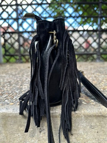     Sac Isabella Mini cuir irisé vue de profil