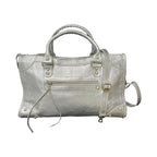     Sac Adele en cuir irisé argent Irisé vue de face
