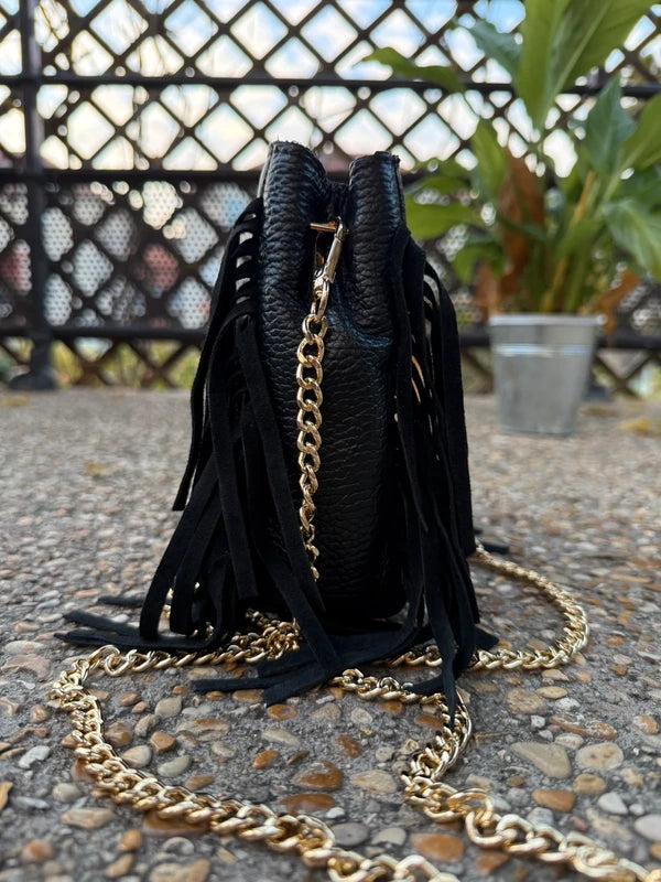     Sac Isabella Mini cuir grainé vue de profil