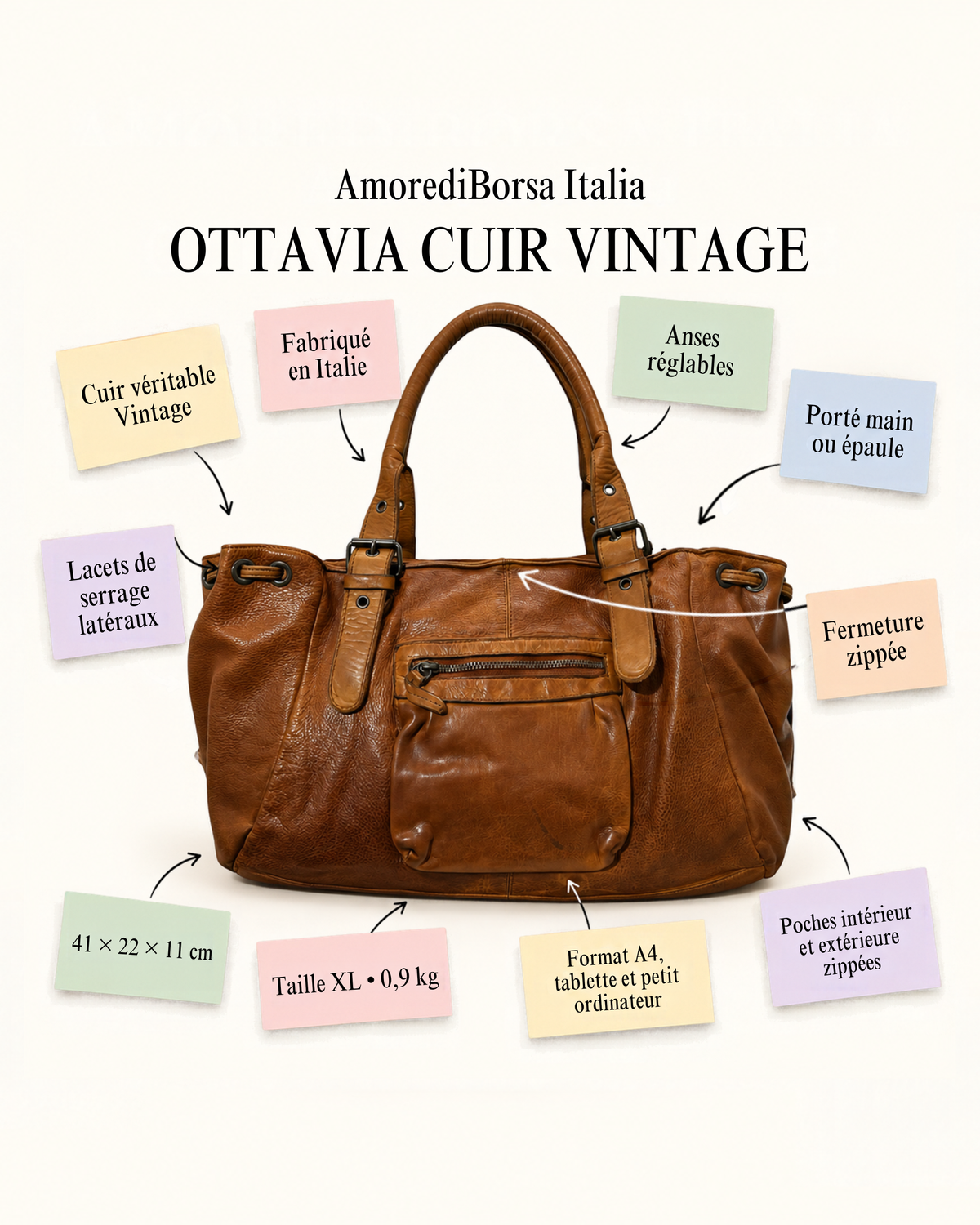 Ottavia Cuir Vintage