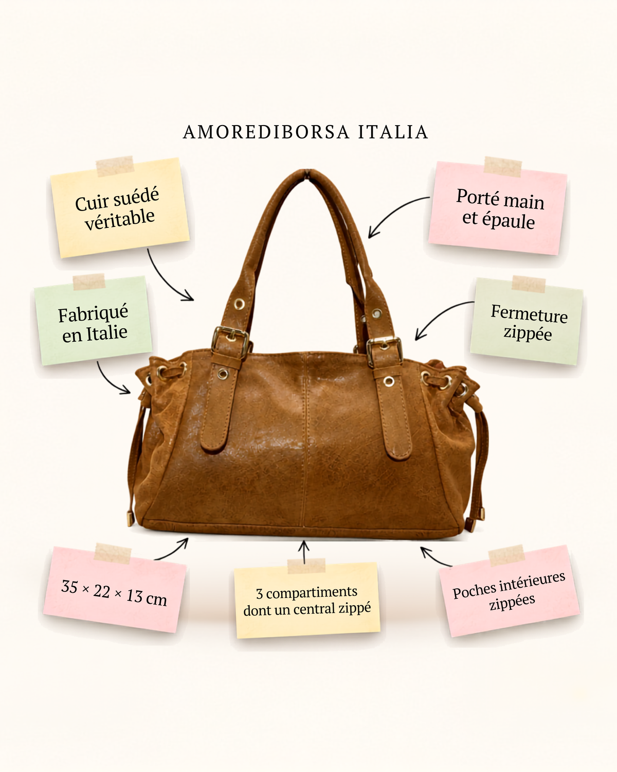 Giulia L Cuir Brossé
