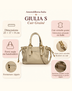 Giulia S Cuir Grainé
