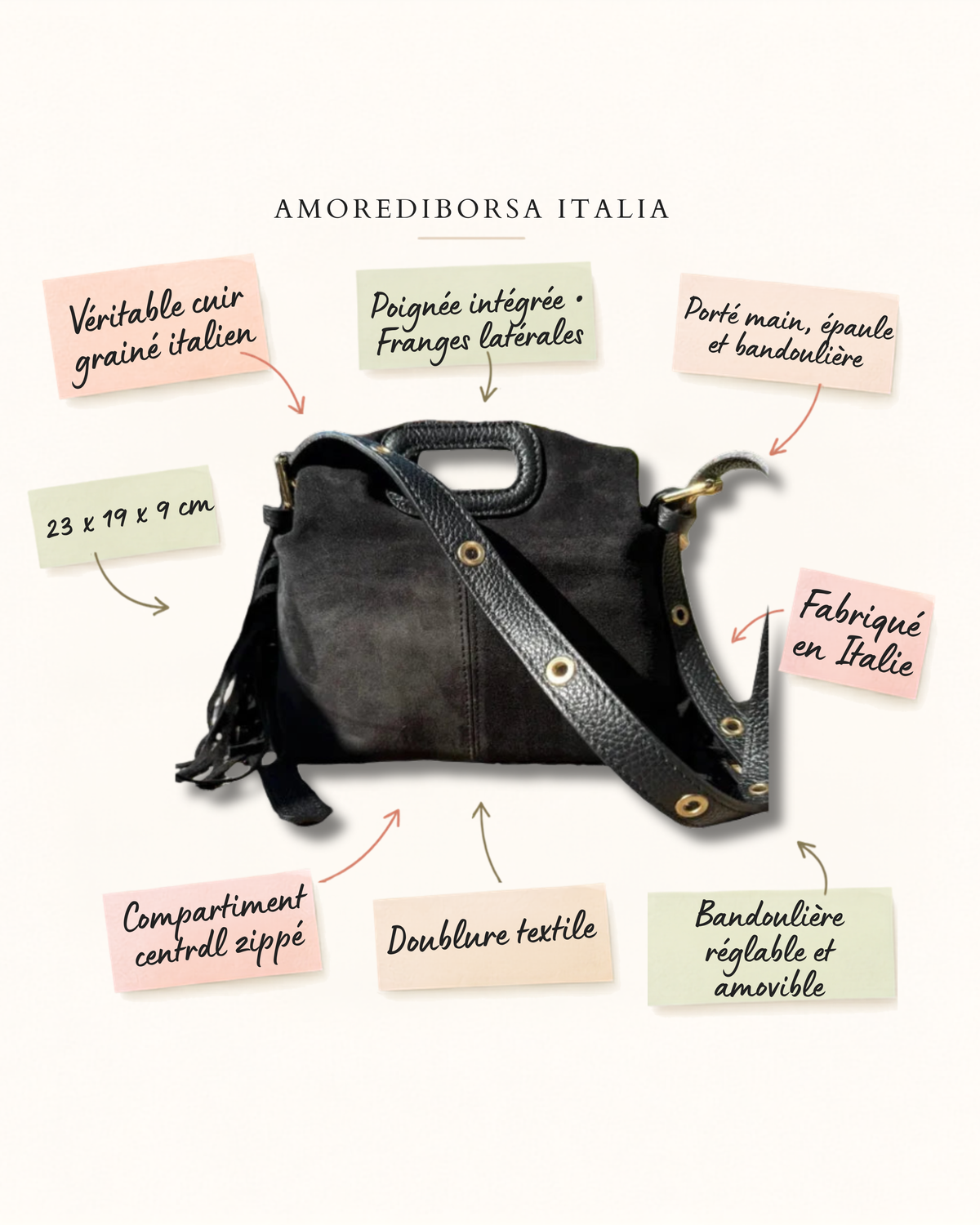 Sofia Mini Cuir Suédé