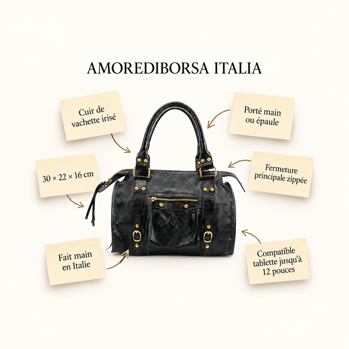 Sac a Main en Cuir Irise Aurora M StickyV1