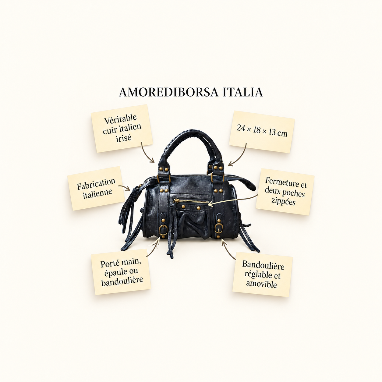 Sac a Main en Cuir Irise Aurora S Sticky