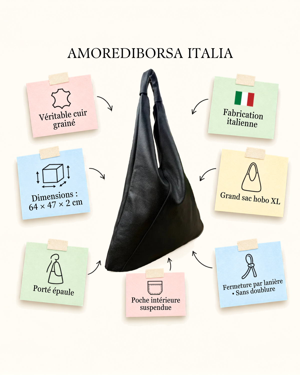 Ginevra XL Cuir Grainé