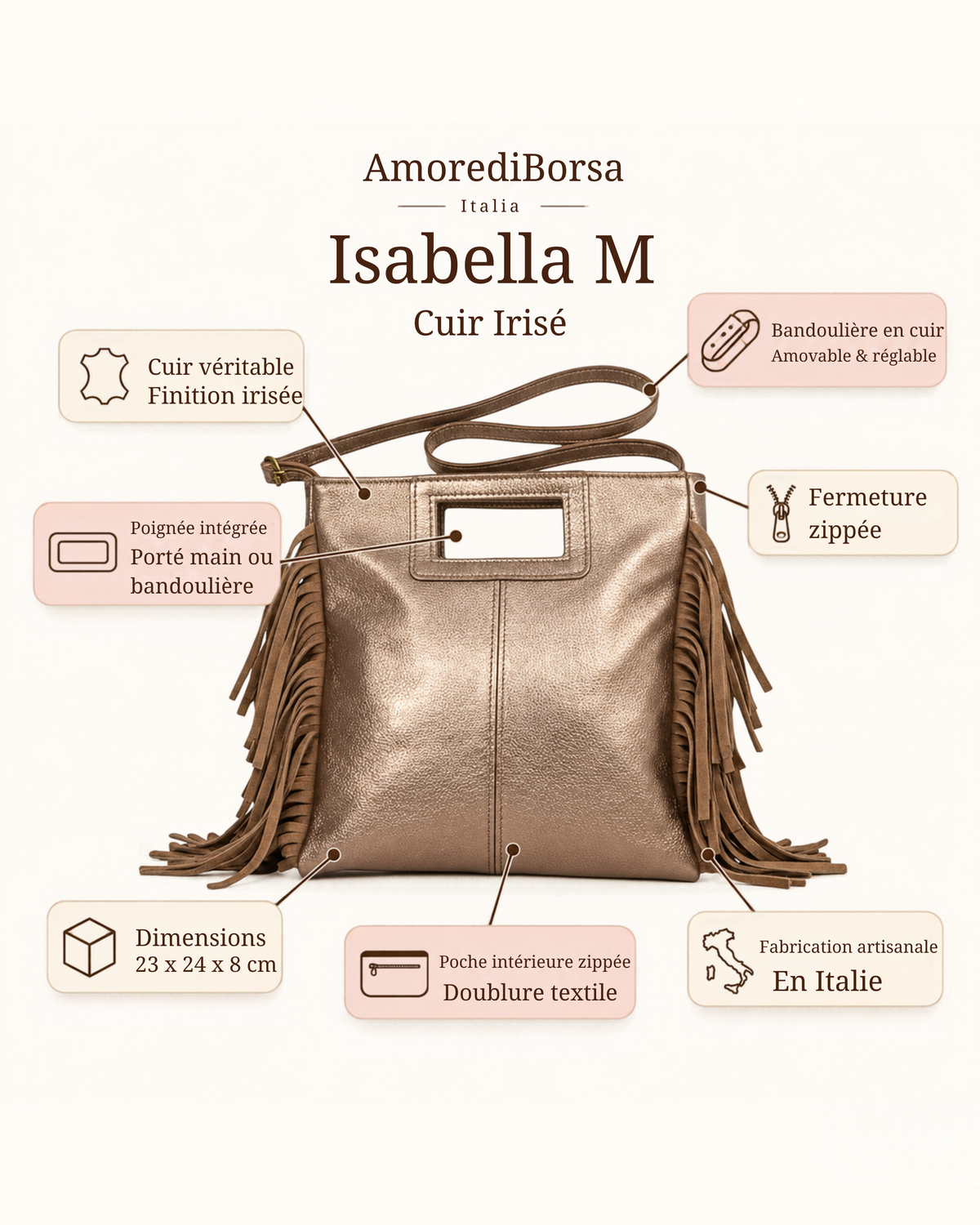 Isabella M Cuir Irisé