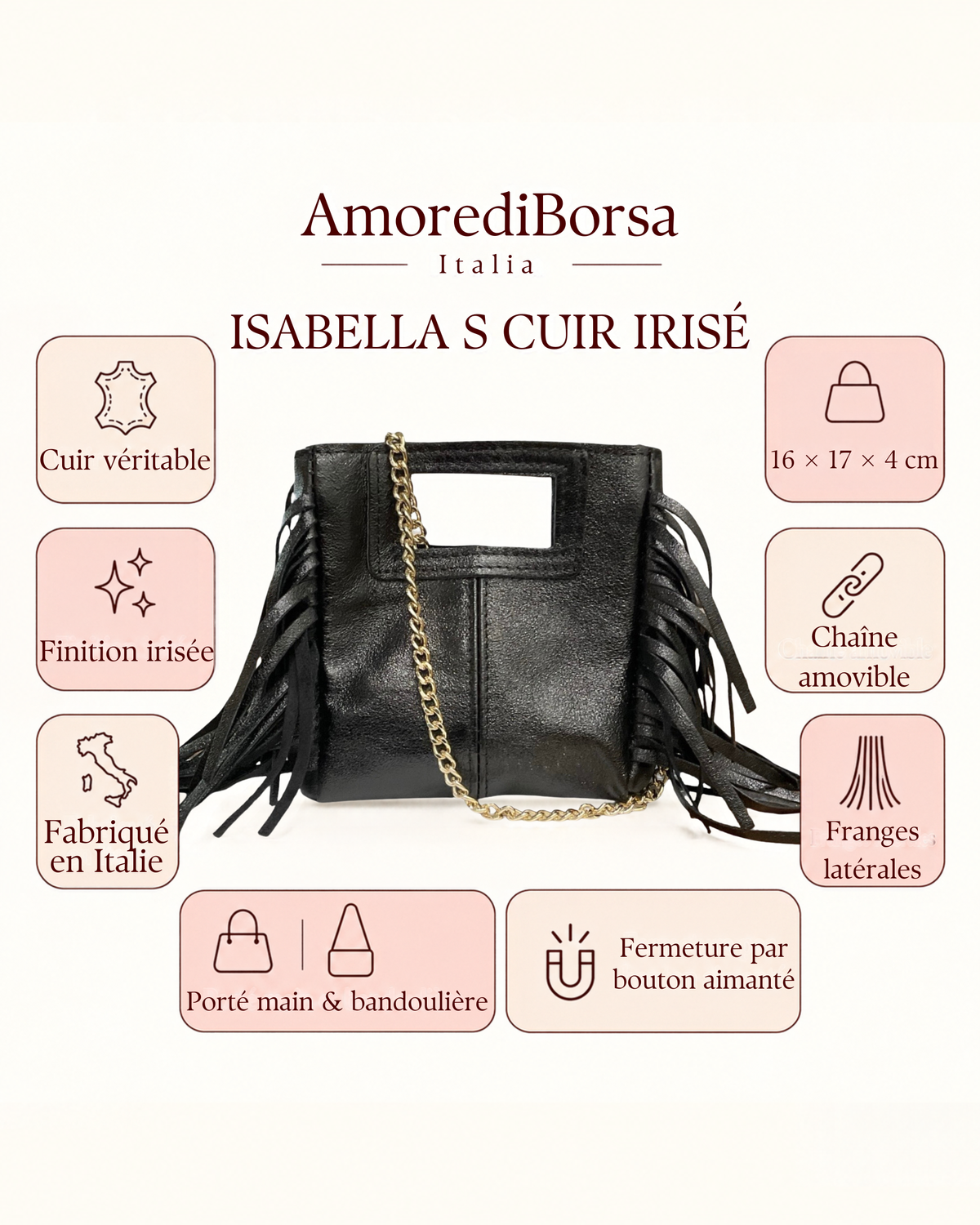 Isabella S Cuir Irisé