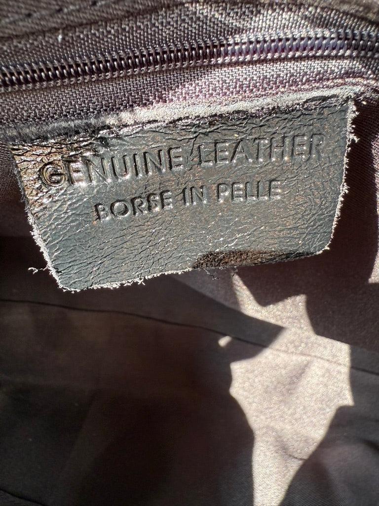 Sac a Main en Cuir Irisé Noir AURORA LV005 / 4