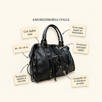 Sac Aurora L en Cuir Irise Noir